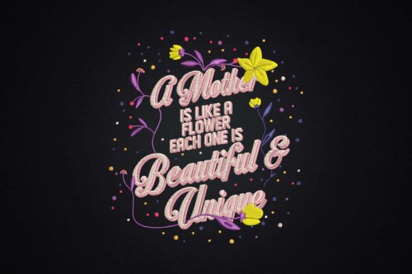 A Mother is Like a Flower Embroidery Review