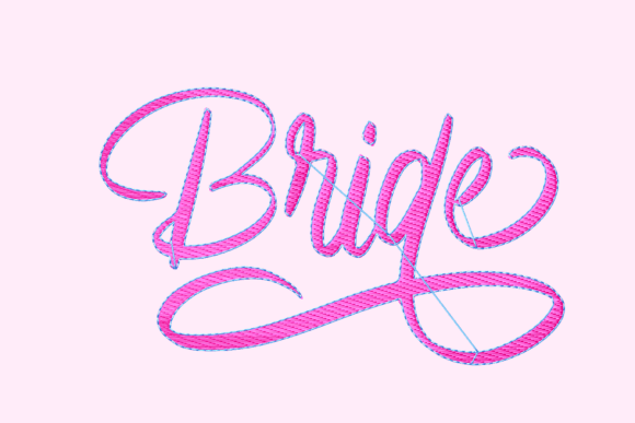 Bride Lettering Embroidery Review