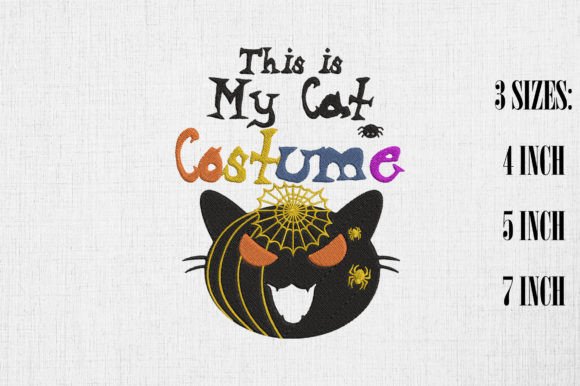 Cat Costume for Halloween Embroidery Review
