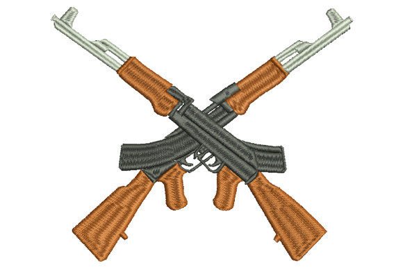 Crossed AK47 Form a Cross: A Designer's Fair Review