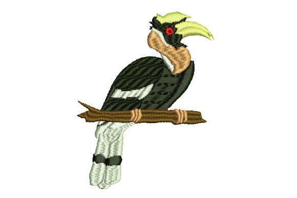 Hornbill Perched on a Branch Embroidery Review