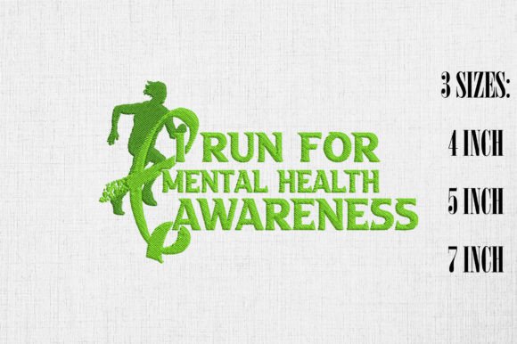 I Run for Mental Health Wear Green