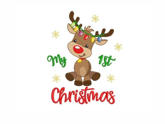 My 1st Reindeer Christmas Embroidery Review