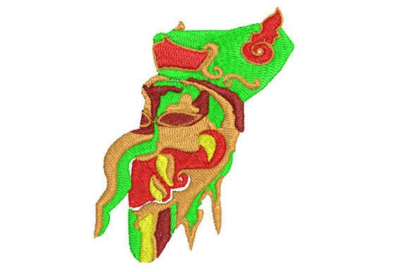 The Colorful Phi Ta Khon Mask Embroidery Review