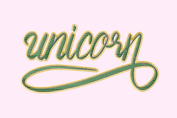 Unicorn End Swash Lettering Review